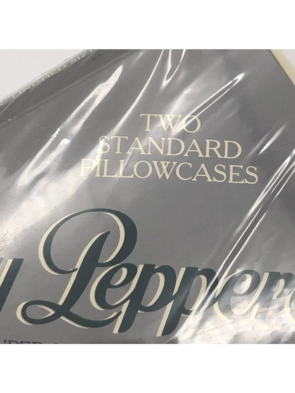 Vintage Lady Pepperell No Iron Standard Pillowcases cream cotton blend NOS